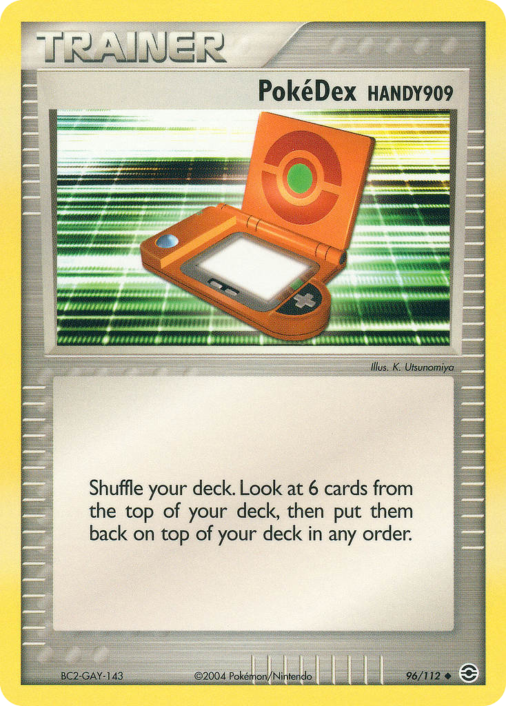 FireRed & LeafGreen PokeDex Handy 909 #96/112